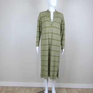 FP Beach T-shirt Oversized Dress Free People SIZE Small Olive Green Brown